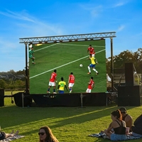 Écran LED de location extérieur RGX P3.91 500x500mm IP65 étanche haute luminosité, pack complet, armoire LED, mur vidéo pour scène d'église