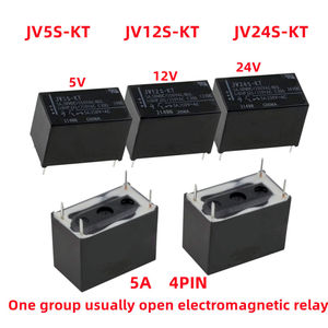 รีเลย์แม่เหล็กไฟฟ้าแบบ 4 ขา 5A 30VDC/250VAC รุ่นเดิม หนึ่งกลุ่ม แบบเปิดปกติ สำหรับแรงดัน 5V 12V 24VDC รุ่น JV5S-KT JV12S-KT JV24S-KT - Product Image 2