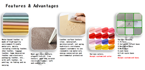 पर्यावरण के अनुकूल 0.9 मिमी नकली चमड़े की सामग्री चिकनी सतह रेक्सिन चमड़े के लिए <span class=keywords><strong>pu</strong></span> सिंथेटिक चमड़े के लिए - Product Image 3