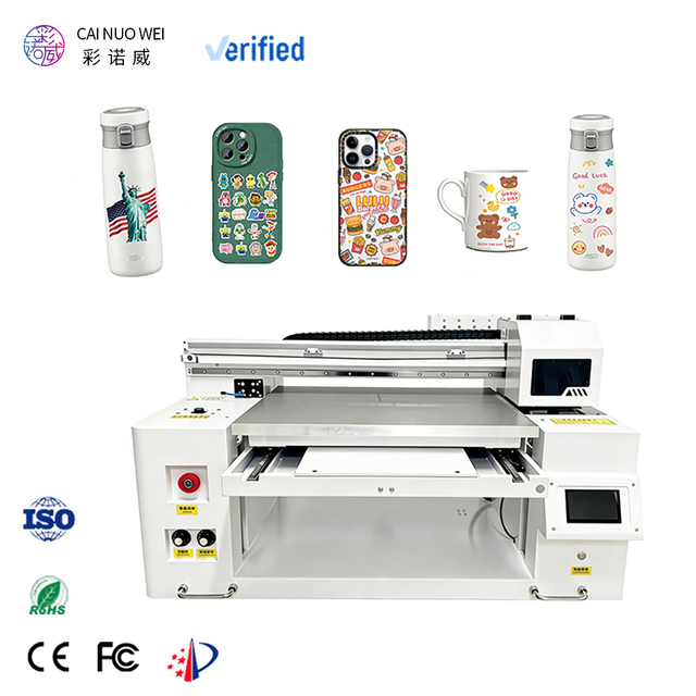 6050 Multi-function  UV Flatbed Printer for Small Batch Print on Phone Case Glass Tumbler Metal Logo Customize Gift