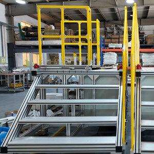 Custom Aluminum Profile Work <b>Platform</b> 1000 Kg Load Capacity With Handrails Multipurpose Industrial Use - Product Image 2