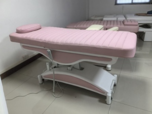 Luxury Beauty Bed Facial Chair Cosmetic Salon Furniture Pink Electric Waxing Body Treatment <b>Table</b> Lash Facial Chair - Product Image 3