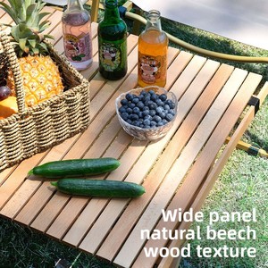 <span class=keywords><strong>Table</strong></span> pliante extérieure Portable et ensemble de chaises en alliage d'<span class=keywords><strong>aluminium</strong></span> de Grain de <span class=keywords><strong>bois</strong></span> pour Camping pique-nique cuisson <span class=keywords><strong>Table</strong></span> de rouleau d'oeufs en <span class=keywords><strong>bois</strong></span> de hêtre - Product Image 3