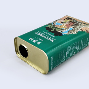 <span class=keywords><strong>Lattina</strong></span> Personalizzata Quadrata Rettangolare in Metallo da 1 2 <span class=keywords><strong>3</strong></span> 4 5 10 18 <span class=keywords><strong>Litri</strong></span> Stile F per Confezionamento Olio d'Oliva con Stampa Personalizzata - Product Image 6