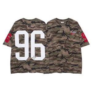 เสื้อยืดผู้ชายสไตล์อเมริกันสุดเทรนด์ ทรงปกติ ผ้าฝ้ายถัก 100% ลายพราง 3 มิติ แบบซับลิเมชั่น สำหรับฤดูร้อน - Product Image 4