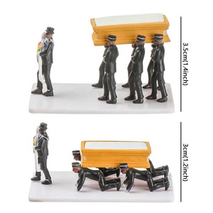 1 Set de Accesorios de Alta Simulación para Juguetes, Kit Funerario, Figura de Hombre Negro Bailando en Ataúd a Escala, Modelo Divertido para Cosplay de Danza de Ghana - Product Image 5