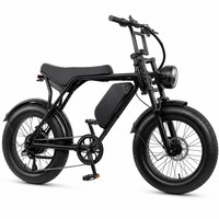 Vélo Électrique Scrambler 750W 48V 15AH avec Suspension Avant, Style Urbain, Écran LCD, Cadre en Acier Carbone, Idéal pour les Rues et les Virages
