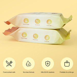 <span class=keywords><strong>Salviette</strong></span> per la Pulizia del Tiralatte 100% Biodegradabili e Compostabili, Portatili per Uso Quotidiano all'Aperto - Product Image 2