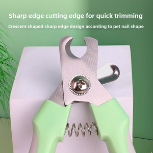 Coupe-<span class=keywords><strong>ongles</strong></span> pour animaux de compagnie de qualité supérieure, écologiques, ergonomiques, avec poignée confortable, lames en acier inoxydable durables, outils de toilettage - Product Image 2