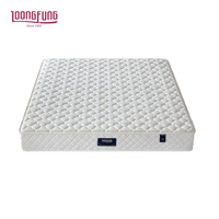 Matelas hybride LOONGFUNG ODM/OEM avec mousse réactive et ressorts ensachés, enroulable, personnalisé pour hôtel et maison, design moderne et simple