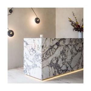 Modern Small Table Marble Cashier Office Building Supermarket Company Reception Desk - Product Image 1