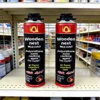 MU CHAO A22 750ml Mousse polyuréthane monocomposant haute densité blanche pour construction, pulvérisation par expansion structurelle, qualité B
