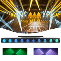 Barra de Luces Móvil con 10 Ojos LED RGBW, Luz de Escenario DMX para Discotecas y Fiestas