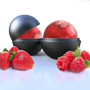 Moule à glaçons sphériques en silicone de 5 cm - <span class=keywords><strong>Bac</strong></span> à glaçons ronds <span class=keywords><strong>avec</strong></span> <span class=keywords><strong>couvercle</strong></span> pour whisky et cocktails - Glacage lent et sans BPA - Product Image 5