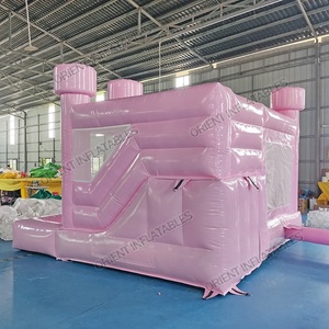 Hot phổ biến <span class=keywords><strong>Inflatable</strong></span> Hồng bouncy lâu đài <span class=keywords><strong>Combo</strong></span> với Slide N Hồ bơi cho bữa tiệc và đám cưới - Product Image 5