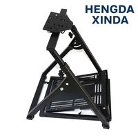 Support de volant pliable compact avec cadre métallique pour configuration de simulation de course