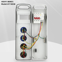 HY1805B chantier de construction extérieur Boîte de distribution d'énergie électrique temporaire MCB boîtier en plastique combiné boîtier de prise portable