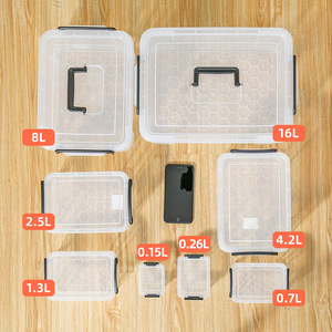 Caja de almacenamiento Xitianlong de plástico transparente con tapa de 80L-100L para organizar ropa, forma rectangular - Product Image 2