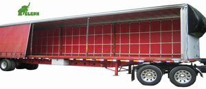 Semirimorchio a 3 Assi con Tenda Laterale Tipo Box per Trasporto Merci a <span class=keywords><strong>Prezzo</strong></span> di Fabbrica - Product Image 2