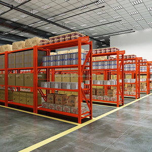 Étagères en acier réglables sans boulons, robustes, capacité de charge de 500 kg/étagère, système d'étagères de stockage industriel pour entrepôt - Product Image 6