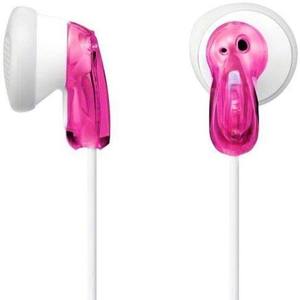 Auricolari in-ear rosa con microfono, controllo del volume e design ergonomico, ideali per musica e chiamate quotidiane. - Product Image 1