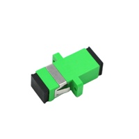 FTTx FTTH Plastik One Part Coupler Flange Simplex Duplex SC APC Adaptor Serat Optik