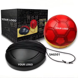 SAG501 Entraîneur de football portable et pliable pour entraînement en <span class=keywords><strong>solo</strong></span>, compatible ballon taille 5, avec sac de transport, équipement pour la pratique du premier toucher et des passes - Product Image 1