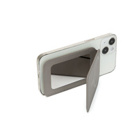 Portefeuille magnétique MagSafe en cuir PU personnalisé OEM avec support de téléphone, porte-cartes de crédit et miroir de maquillage, impression et gaufrage du logo