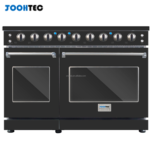 JOOHTEC - Estufa de Gas Independiente de Acero Inoxidable de Lujo de 48 Pulgadas con 6 Quemadores y Horno de Convección, Certificada para Uso en Restaurantes - Product Image 1