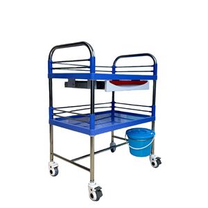 Carrito de Enfermería Yonghui 72x46x95.5cm, Carro Médico de 2 Niveles con Ruedas Silenciosas para Uso Hospitalario - Product Image 2