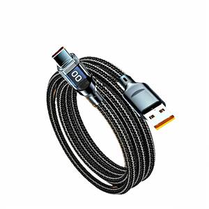 Cable de Carga Rápida de 120W con Pantalla Digital y Conector USB-C a USB-C – Cables con Medidor de Energía Inteligente de 1m/1.5m/2m - Product Image 1