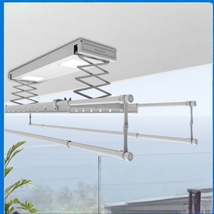 Electric <b>clothes</b> drying rack for home balcony lighting intelligent remote control lift - Product Image 1
