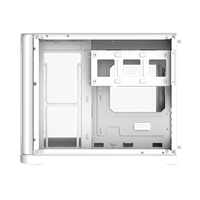 GAMEMAX-HYPE-M Factory OEM/ODM White Mid Tower Micro ATX PC Case Curved Glass Panel Stock Gaming ATX PSU