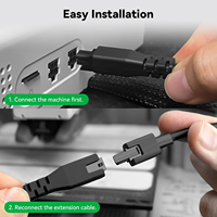 Kabel Ekstensi Asli Bambu untuk AMS Lite, Suku Cadang Pengganti Kabel Komunikasi yang Kompatibel dengan Printer 3D A1 / A1 Mini.