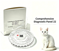 Panel de Diagnóstico Veterinario Integral Healgen/Orient Gene 22 para Analizadores de Química Seca V100 Clase II, Garantía de 2 Años