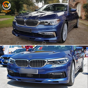 Labbro paraurti anteriore per 17-20 BMW serie 5 G30 G38 M Sport ABS nero lucido - Product Image 6