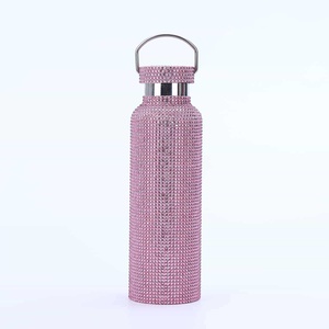 304 Stainless Steel Rhinestone-Encrusted Classic <b>Double</b> <b>Wall</b> Vacuum Insulated Leak-Proof 6-12 Hours Thermal Business Gift - Product Image 1