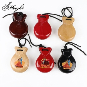<span class=keywords><strong>Castagnettes</strong></span> professionnelles espagnoles en bois, instrument de percussion, paire de 2, instrument de rythme traditionnel, logo personnalisé OEM - Product Image 2