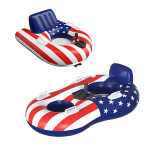 <span class=keywords><strong>Tube</strong></span> de flotteur de lac électrique à <span class=keywords><strong>moteur</strong></span> unique personnalisé chaise longue de piscine gonflable drapeau américain installations d'amusement d'eau - Product Image 2
