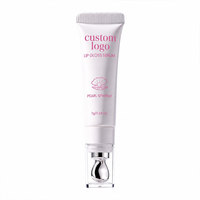 Sérum hydratant pour les lèvres avec logo personnalisé, brillance effet verre, huile repulpante pour les lèvres avec applicateur métallique rafraîchissant pour le maquillage quotidien