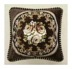 Chinese Embroidery Cushion Cover Pillow Cover Designer Handmade Chenille Fancy Pillow Case And Cushion Covers