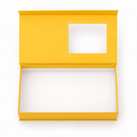 Boîtes cadeaux personnalisées en papier coloré vif avec couvercle transparent, cartons rigides pour kits de présentation de savons faits main
