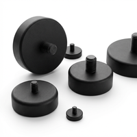 Msuper N52 N35 Magnet Neodymium Dengan Lapisan Epoksi Hitam Anti-Korosi Berkualitas Tinggi