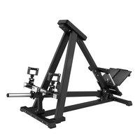 Máquina de remo inclinada con montaje en placa, equipo de fitness, máquina de remo con barra en T