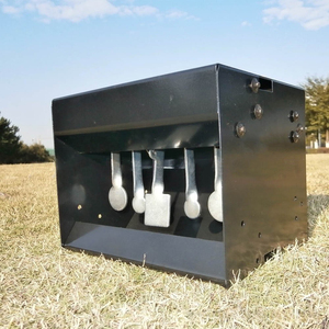 Boîte de cible automatique à 5 plaques en acier inoxydable pour lance-pellets, accessoire d'entraînement de tir et de chasse - Product Image 4
