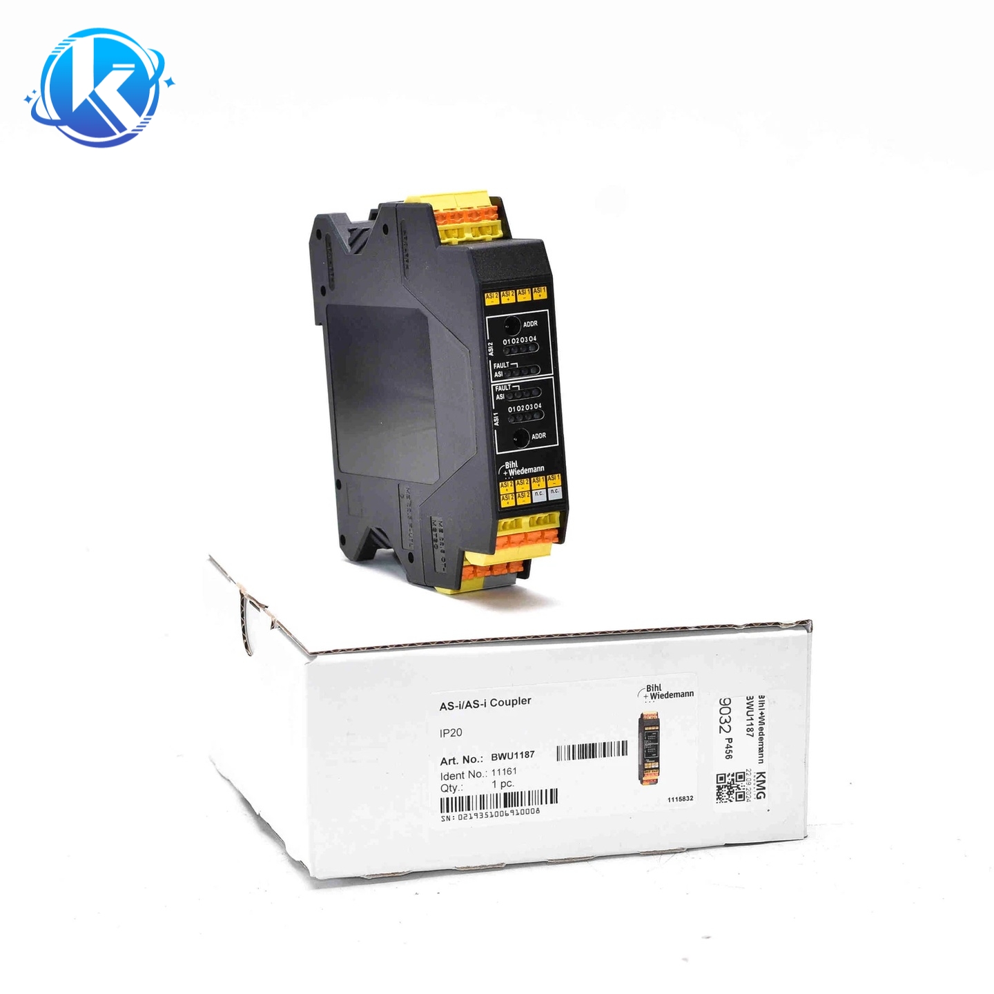 NOVO ACoplador ASI/ASI IP20 22.5 MM BWU1187 11161- LOC # B204****^^^^ https://www.siboasi.com