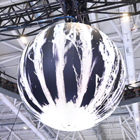 Écran LED circulaire 3D polychrome d'intérieur de HD TV pour l'ascenseur annonçant le media player de signage numérique