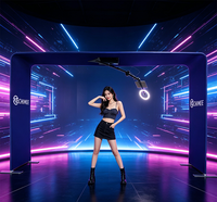 Photobooth 360 populaire avec vue aérienne ultra-large et vidéo créative à 360°, livré avec flight case pour événements