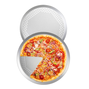 Bandeja para hornear de aluminio para <span class=keywords><strong>horno</strong></span> con agujeros para plato de Pizza de alta calidad de lujo de 13 pulgadas - Product Image 3