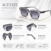 Lunettes de soleil Mellume vintage en acétate, texture multicouche, effet œil de chat, polies à la main, protection UV400, pour femmes, couleur et logo personnalisables OEM